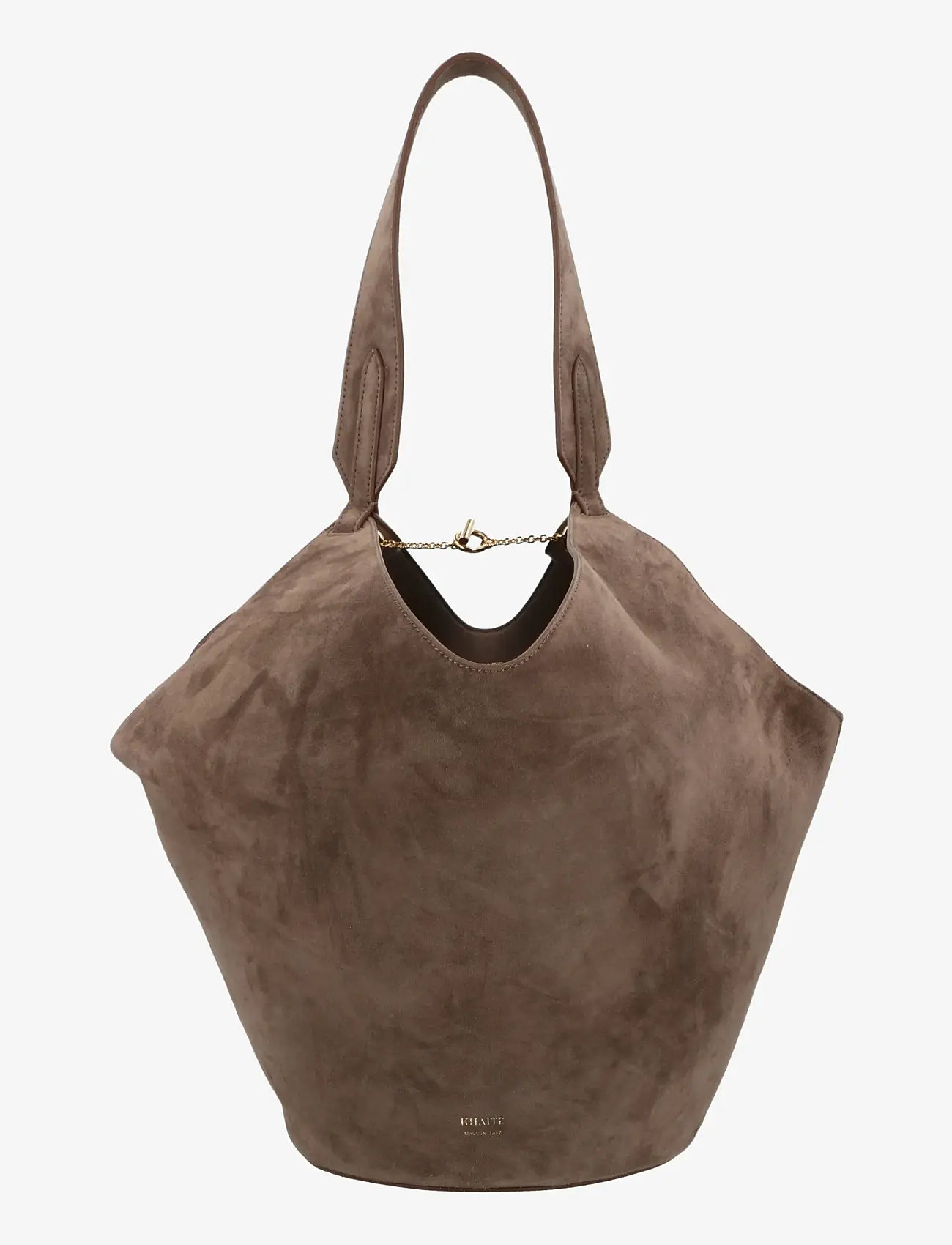 Khaite - Lotus Suede Tote bag - tote bags - brown - 0