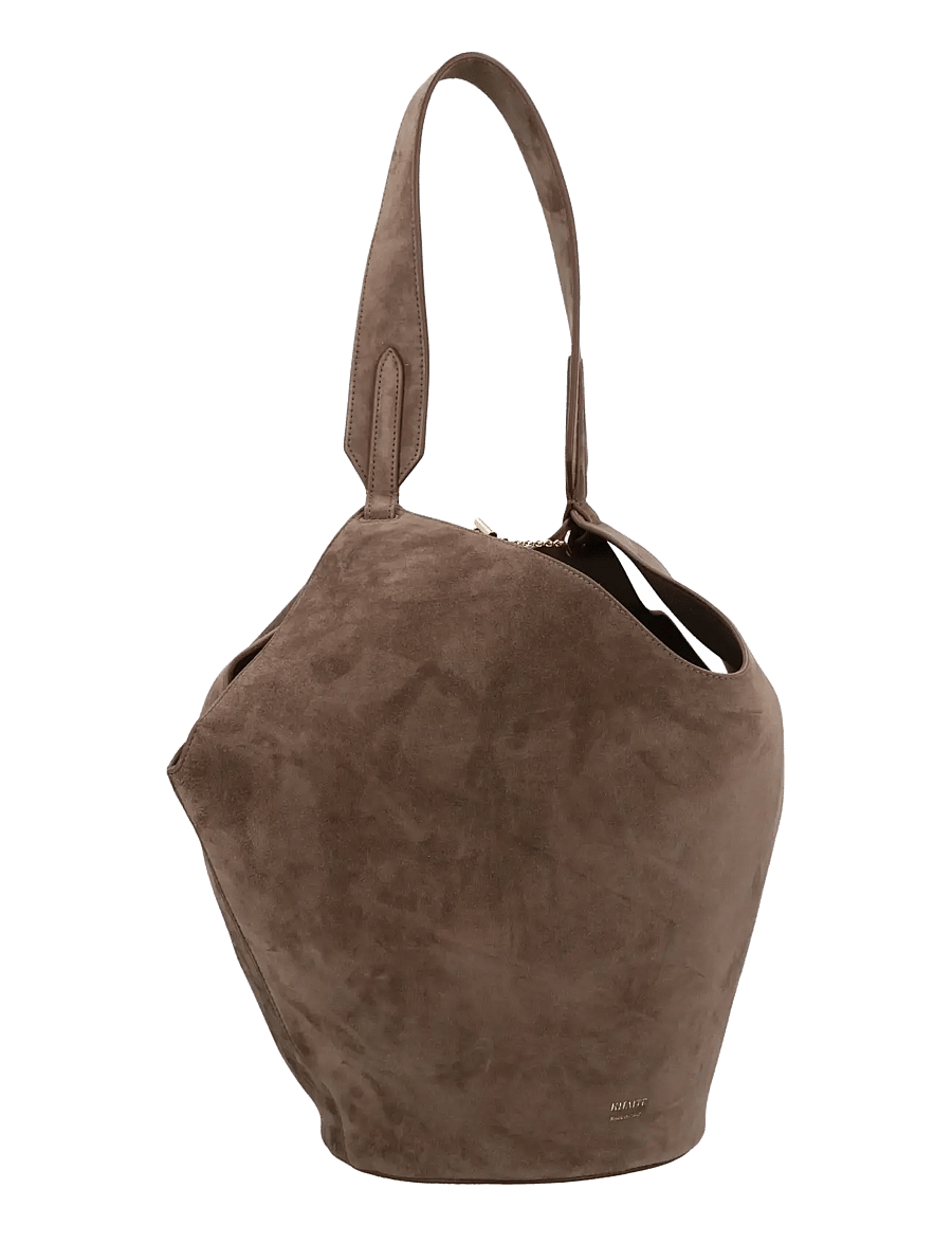 Khaite - Lotus Suede Tote bag - tote bags - brown - 1