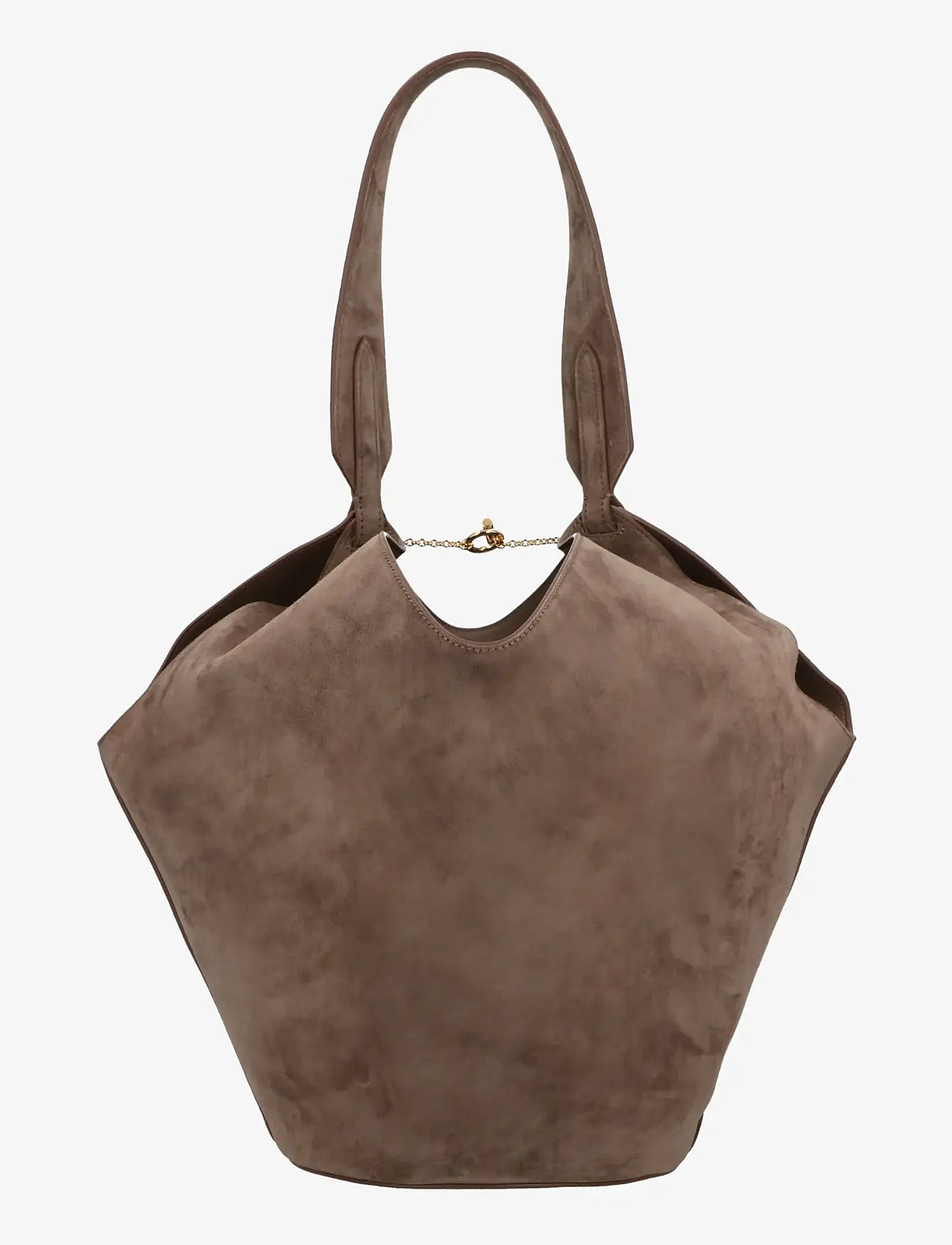 Khaite - Lotus Suede Tote bag - tote bags - brown - 2