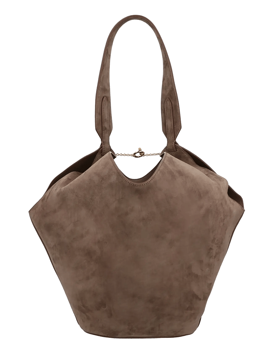 Khaite - Lotus Suede Tote bag - tote bags - brown - 2