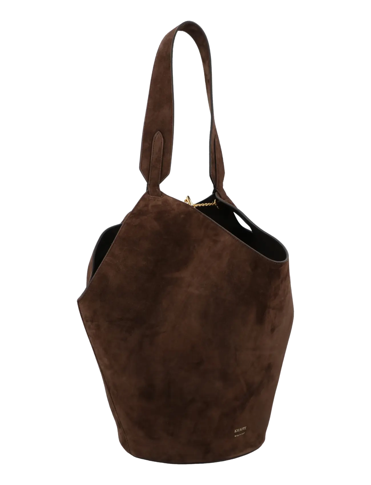 Khaite - Lotus Suede Tote bag - iepirkimu maisiņi - dark brown - 1