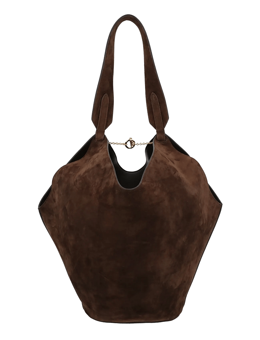 Khaite - Lotus Suede Tote bag - iepirkimu maisiņi - dark brown - 2