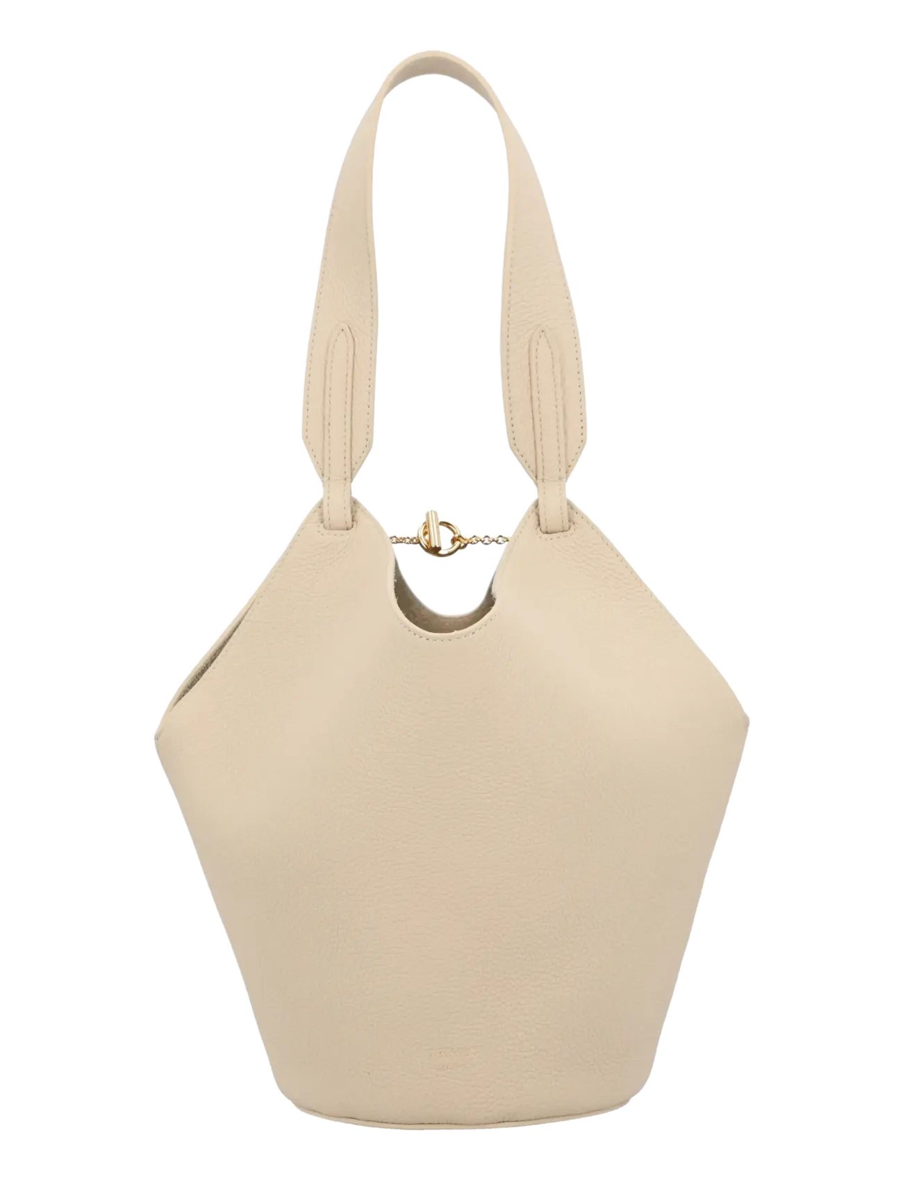 Khaite Ivory Leather Satchel, Kvinder, Spandtaske, Beige, Str: ONE SIZE