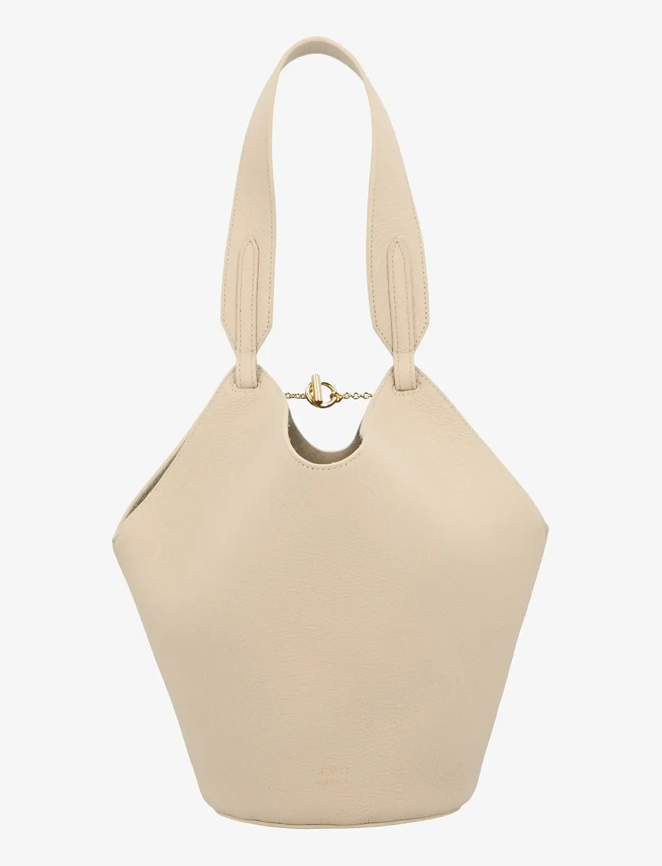 Khaite - Ivory Leather Satchel - tote bags - beige - 0