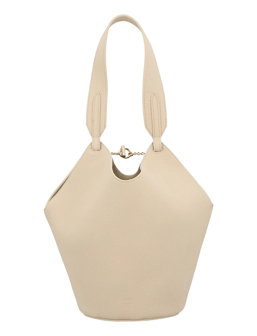 Khaite - Ivory Leather Satchel - sacs en toile - beige - 0