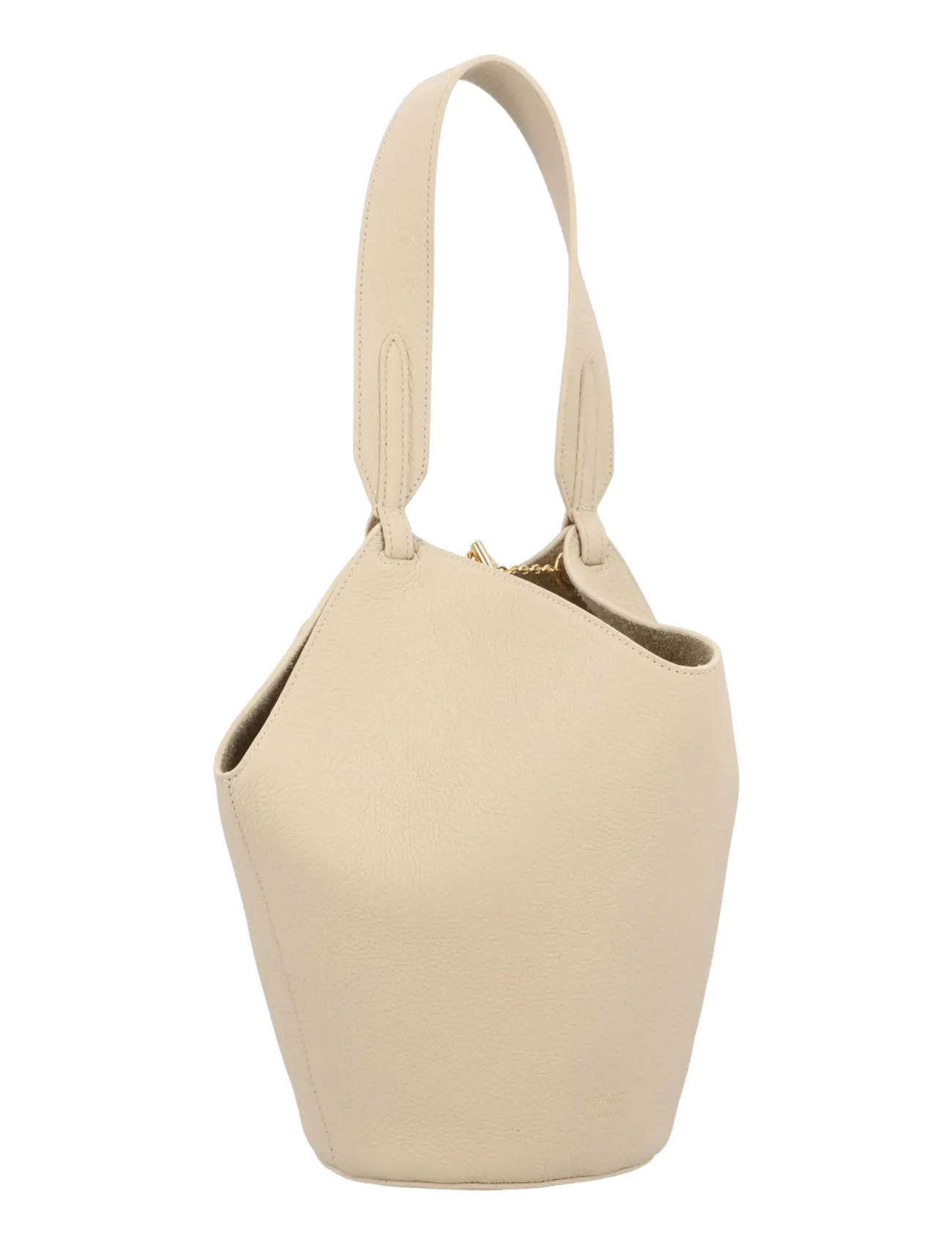 Khaite - Ivory Leather Satchel - sacs en toile - beige - 1