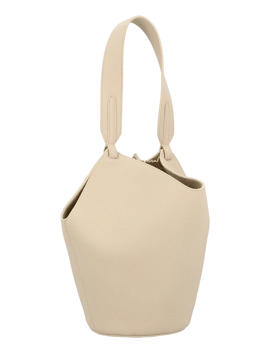 Khaite - Ivory Leather Satchel - sacs en toile - beige - 1