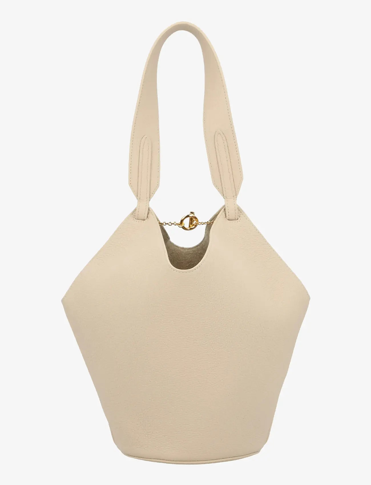Khaite - Ivory Leather Satchel - tote bags - beige - 2