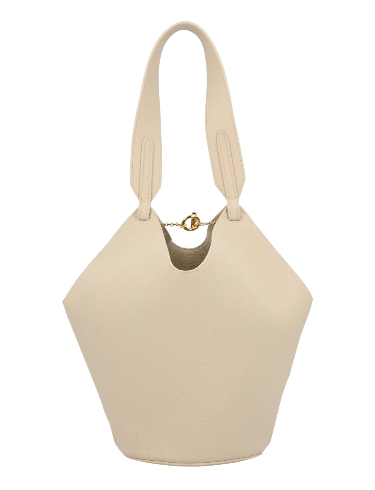 Khaite - Ivory Leather Satchel - sacs en toile - beige - 2