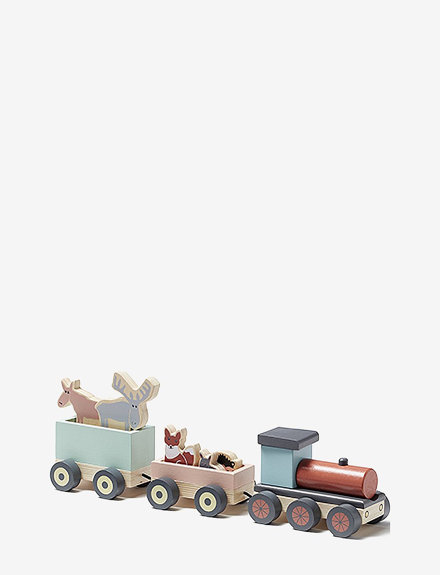 Kid's Concept - Animal wood train EDVIN - ziehspielzeug - multi - 1