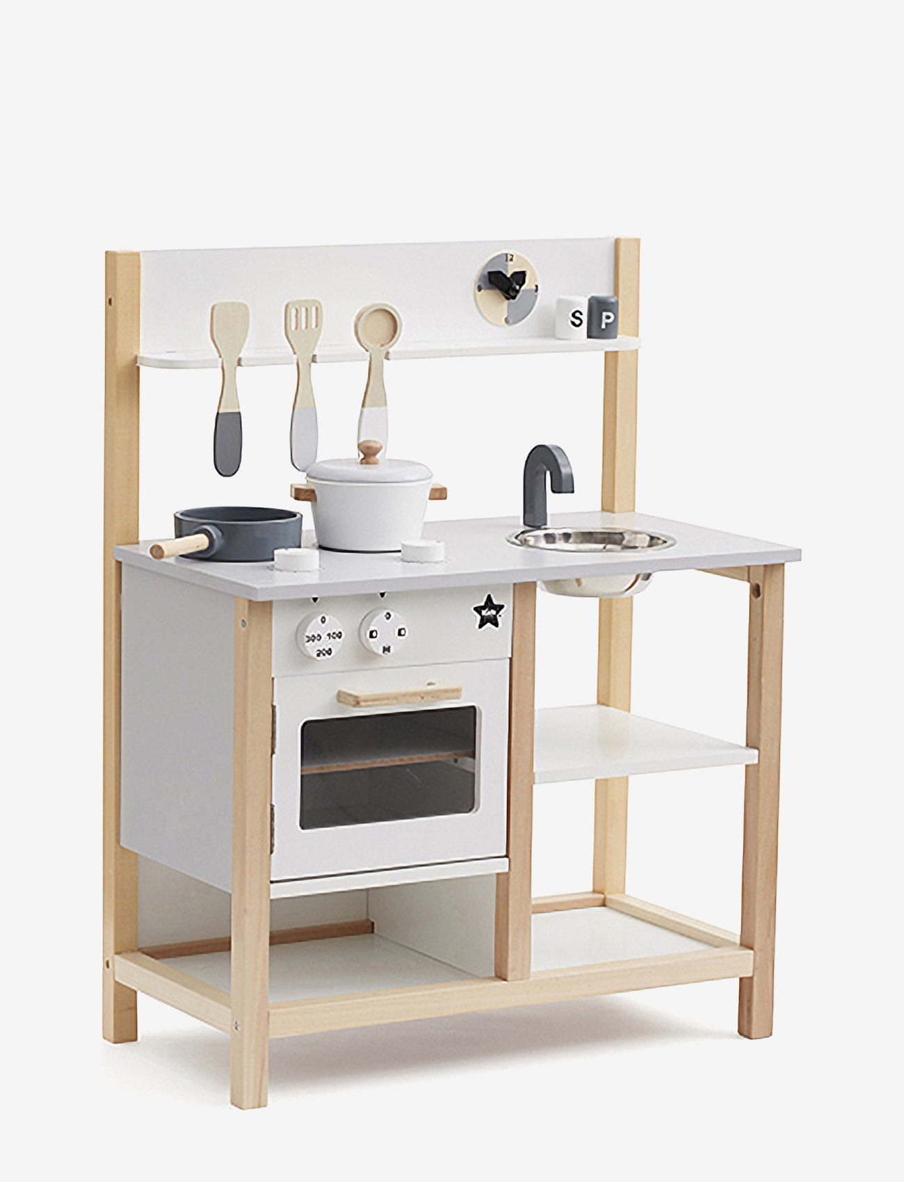 Kid's Concept Kitchen Natural/White Bistro, One Size, Toy & Accessories, Weiß - Kitchens, Kinder
