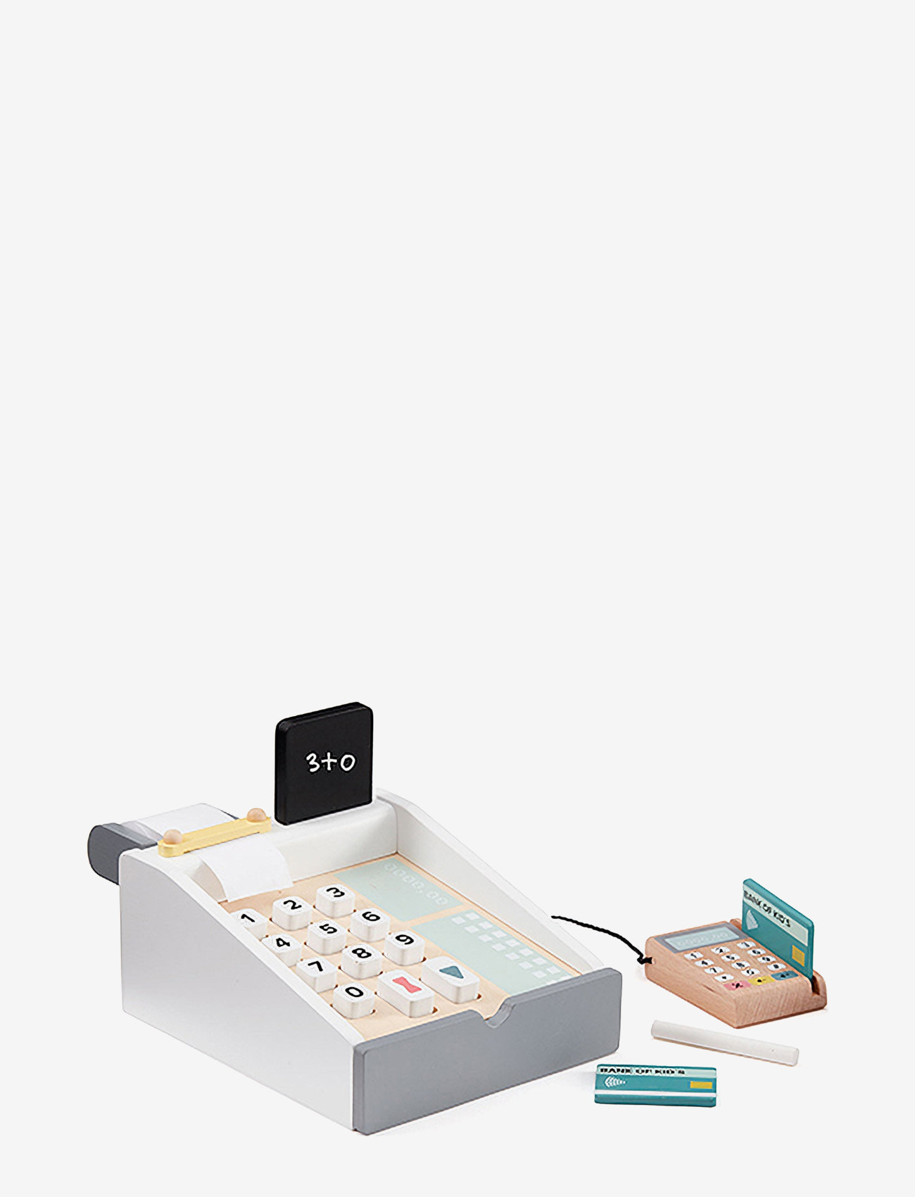 Kid's Concept Cash Register Bistro, One Size, Role Play, Beige - Toy Market Stalls & Accessories, Kinder