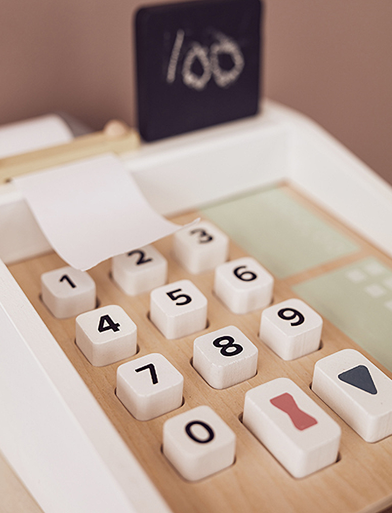 Kid's Concept - Cash register BISTRO - rotaļlietu tirgus stends - nature,nature - 3