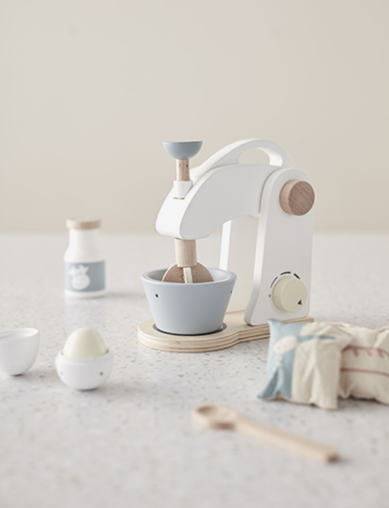 Kid's Concept - Mixer set BISTRO - toy kitchen accessories - nature,nature - 2