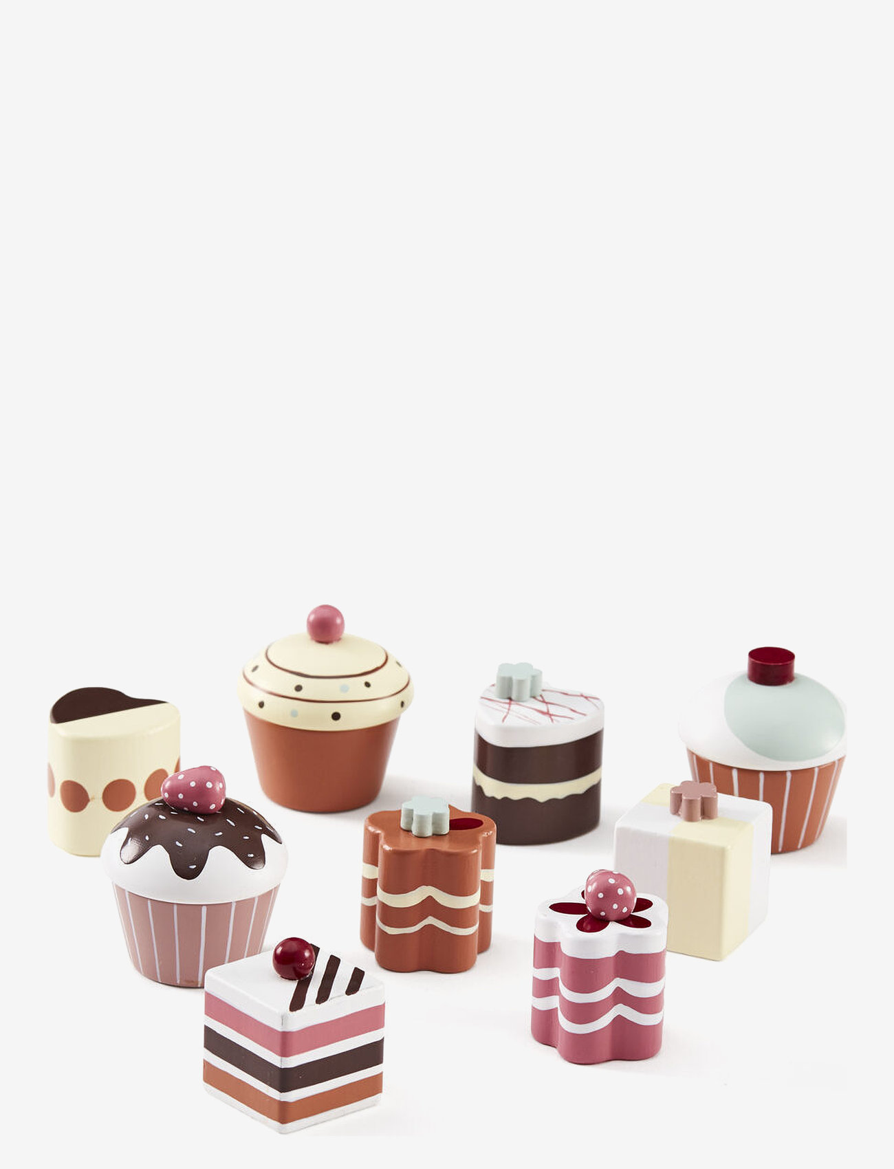 Kid's Concept Pastries 9Pcs Bistro, Børn, Toy Food & Cakes, Multi/mønstret, Str: ONE SIZE