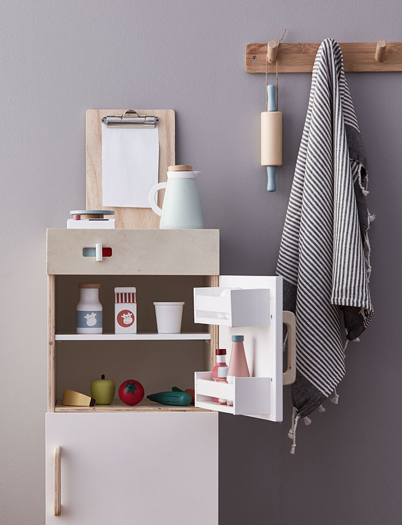 Kid's Concept - Fridge & freezer BISTRO - toy kitchens - nature - 4