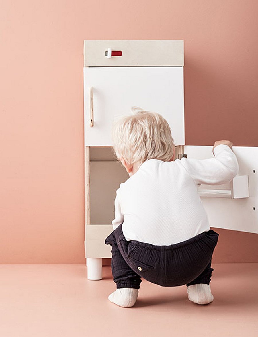 Kid's Concept - Fridge & freezer BISTRO - mänguköögid - nature - 5