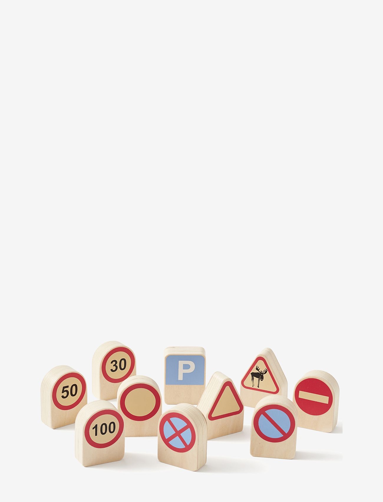 Kid's Concept - Traffic signs 10pcs AIDEN - tågbanor - multi - 0
