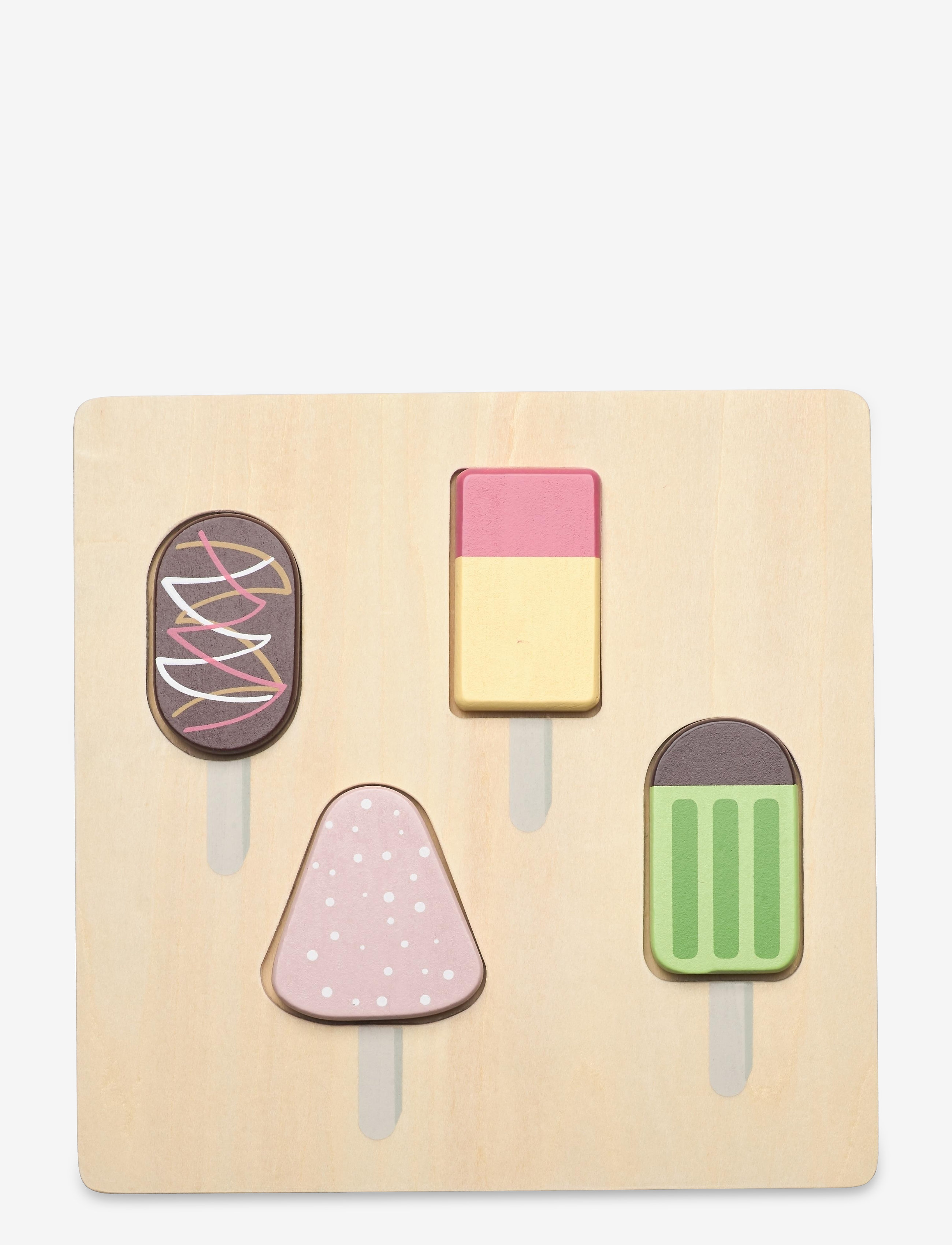 KID'S CONCEPT Puzzle Ice Cream Bistro Patterned - L 22X W 22X H 1.7CM - Kinder