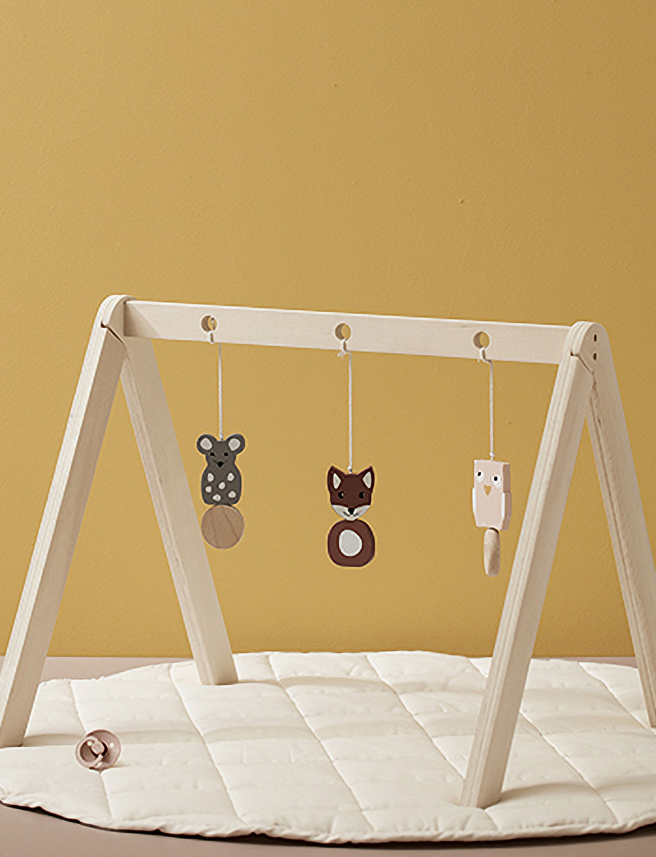 Kid's Concept - Baby gym wooden frame NEO - mata edukacyjna - nature - 3