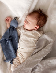 Kid's Concept - Comfort blanket Dino linen blue NEO - kosekluter - blue - 3