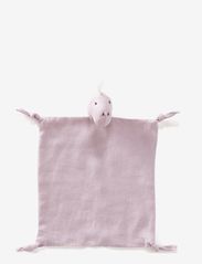 Kid's Concept - Comfort blanket Dino linen pink NEO - snuttefiltar - light pink - 1
