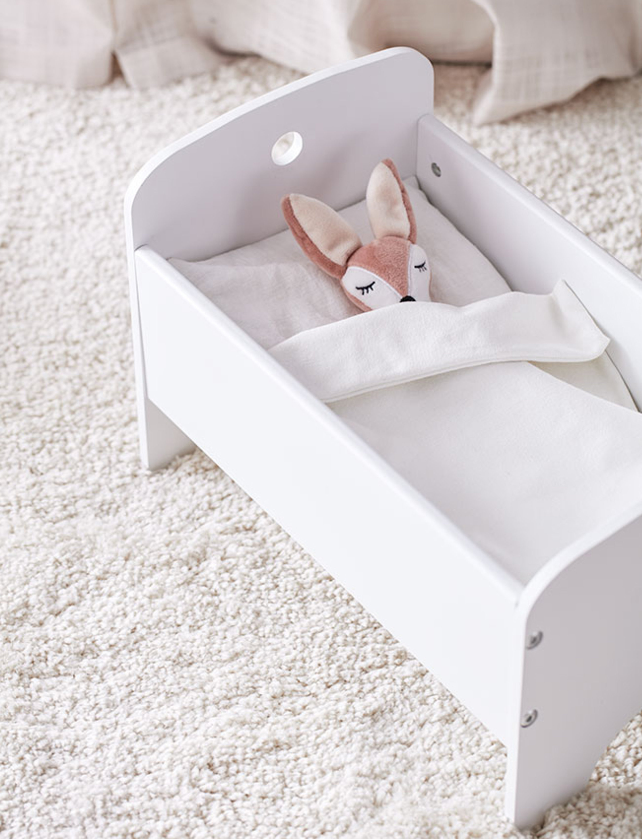 Kid's Concept Dollbed White With Bedset, One Size, Dolls & Accessories, Weiß - Doll Beds, Kinder