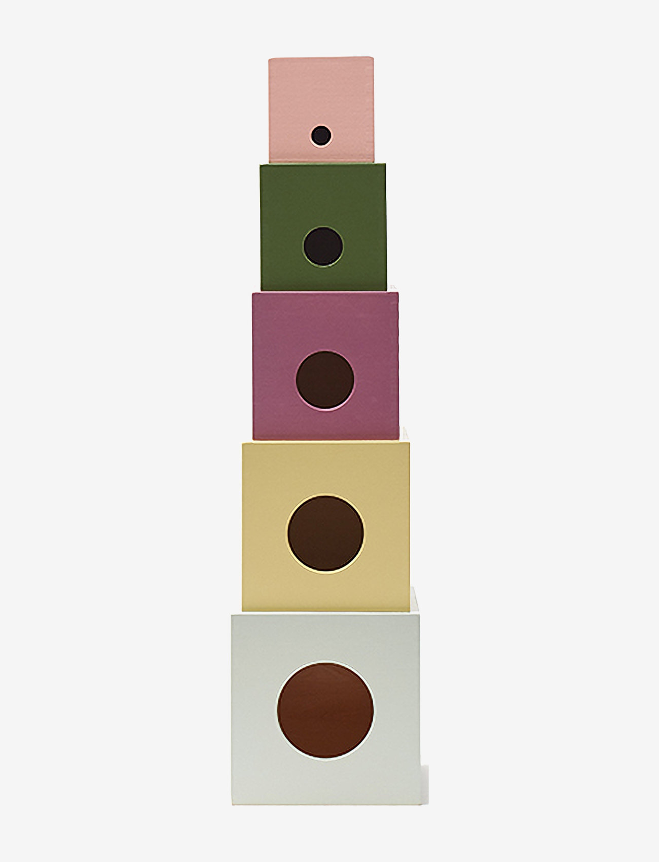 Kid's Concept - Cubes wood 5 pcs EDVIN - stackable blocks - multi - 0