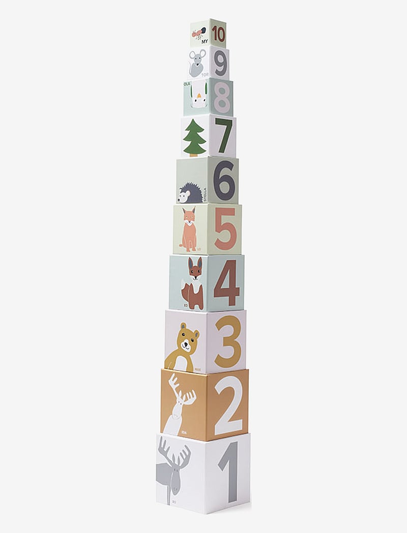 Kid's Concept - Cubes paper 1-10 EDVIN - stapelklötze - multi - 1