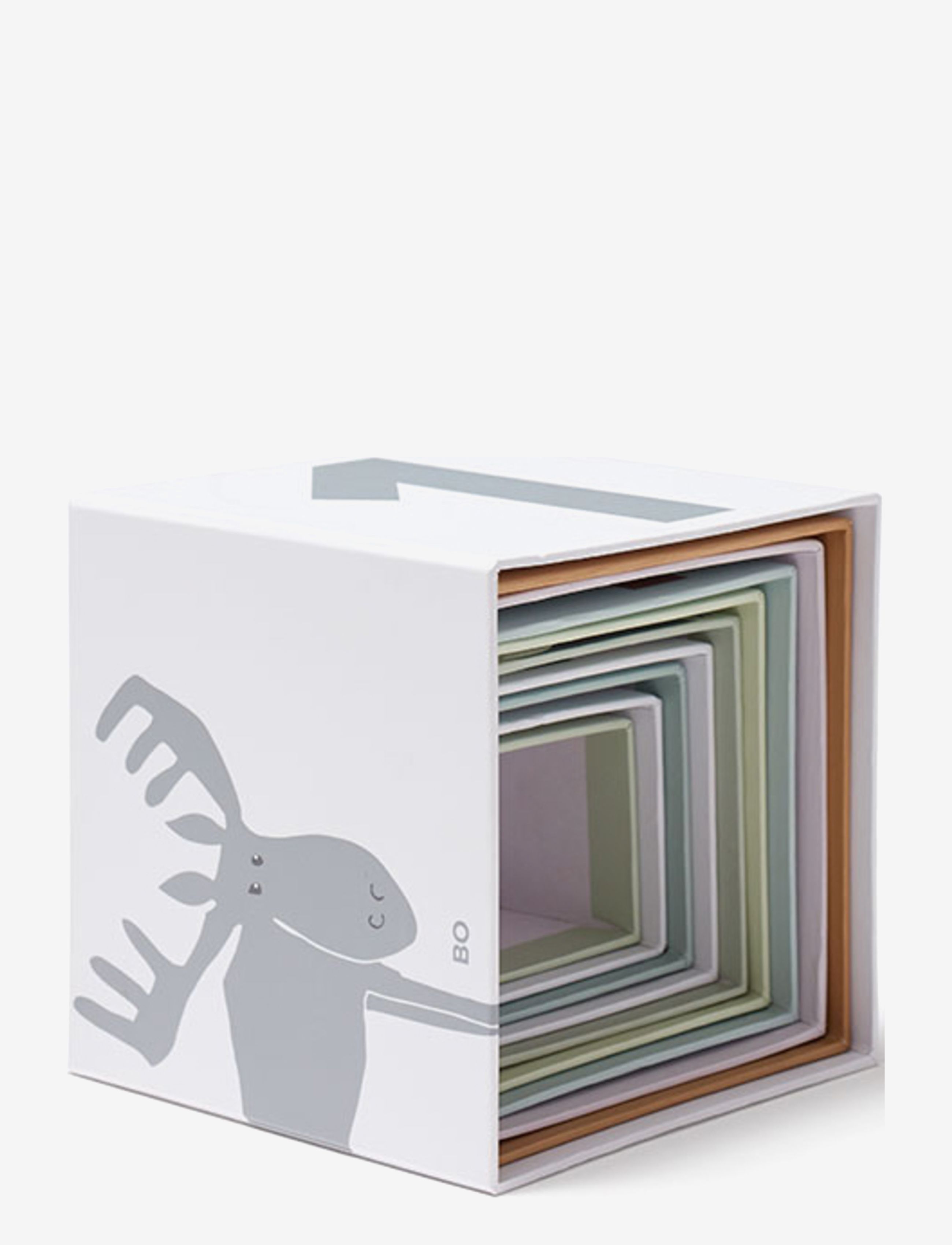 Kid's Concept - Cubes paper 1-10 EDVIN - stapelbara klossar - multi - 2