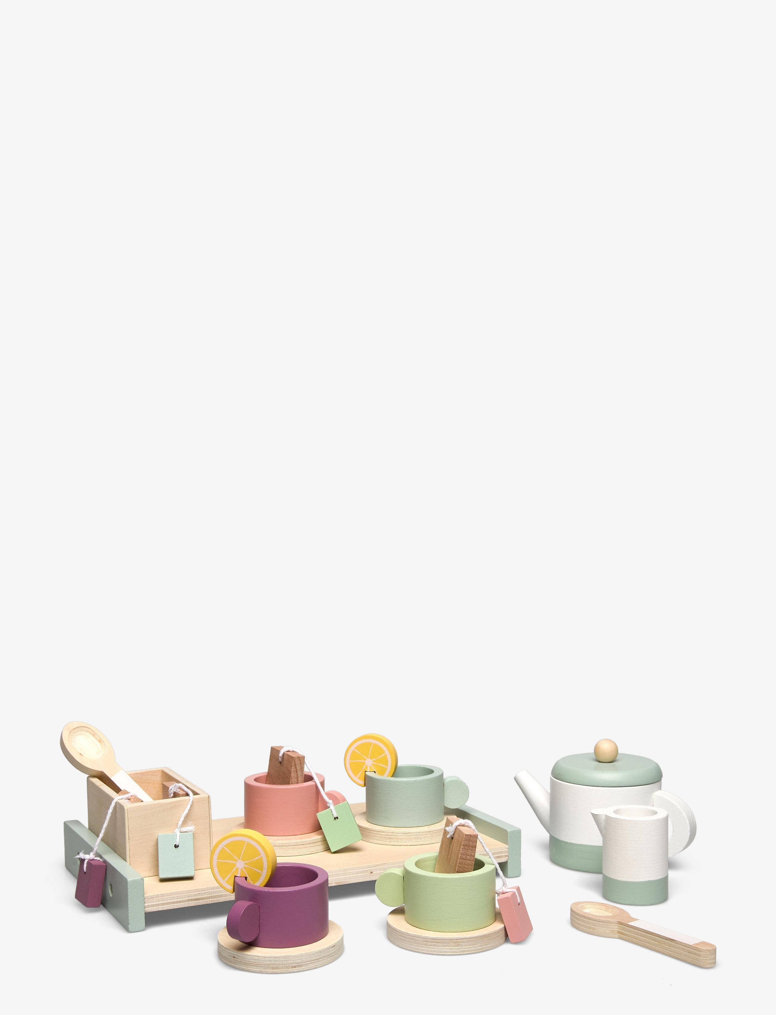 Kid's Concept Tea Set Bistro, One Size, Multi/patterned, Legetøjskøkken Og Tilbehør > Kaffe- Og Tesæt, Børn