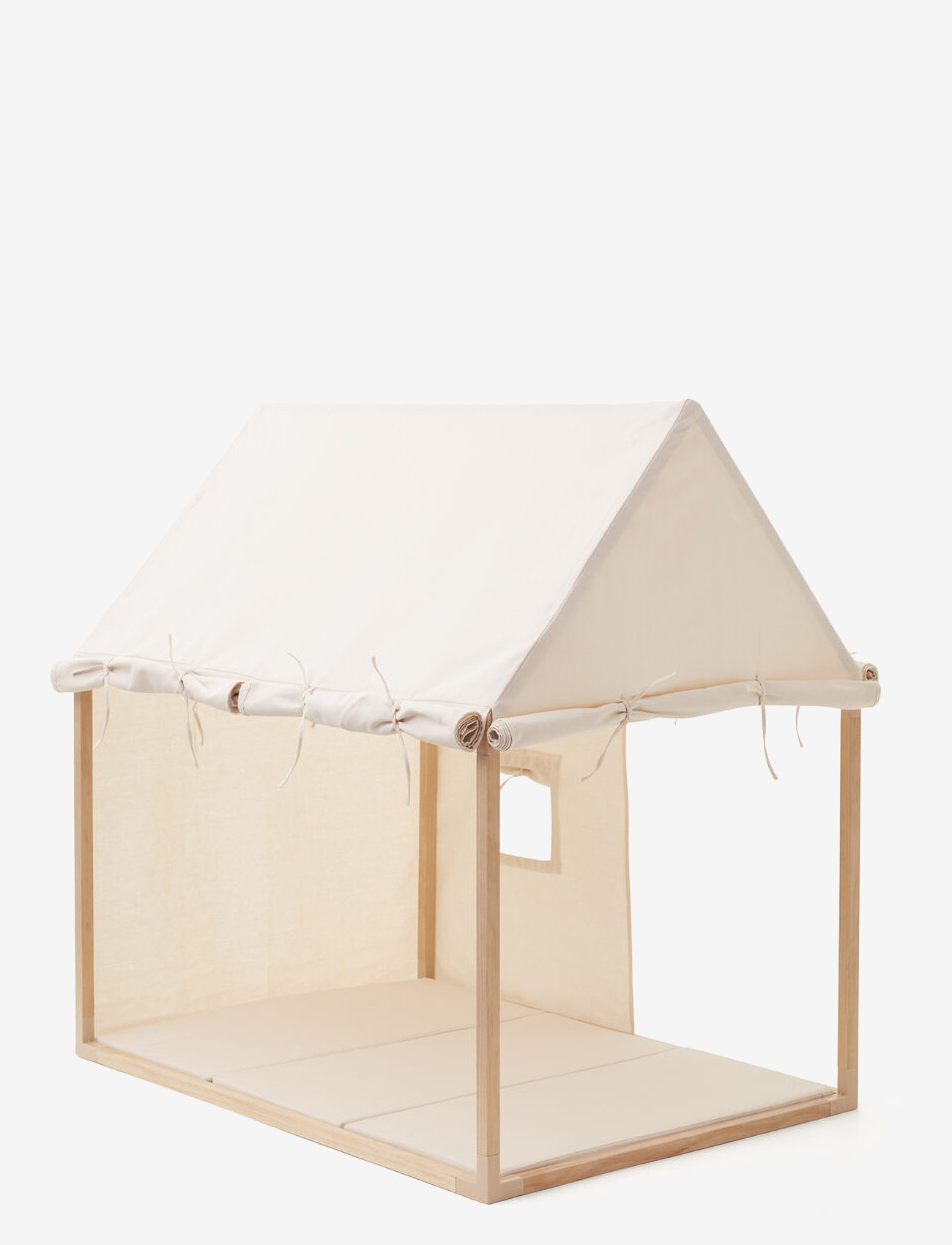 Kid's Concept Play House Tent Off White, 124X110X80 cm, Tents & Tunnels, Weiß - Tent, Kinder