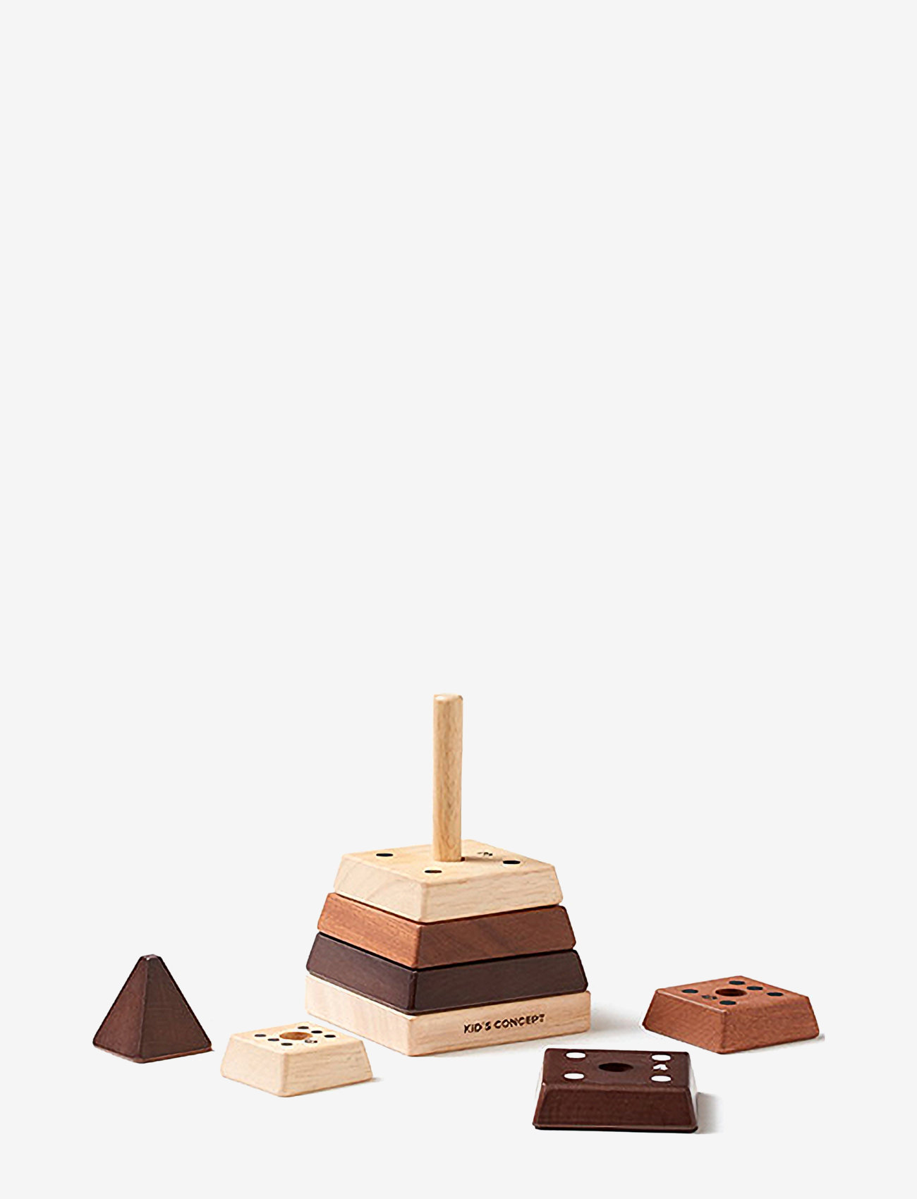 Kid's Concept - Stacking pyramid natural NEO - byggeklosser - nature,brown - 1