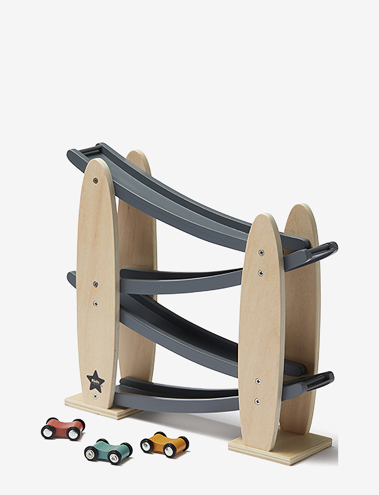 Kid's Concept - Car track natural/grey AIDEN - racerbaner - grey - 0