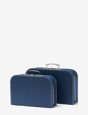 Kid's Concept - Suitcase paper 2-set blue - förvaringslådor - dark blue - 1