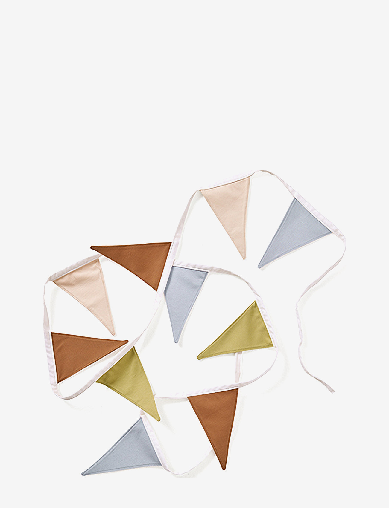 Kid's Concept - Bunting brown - dekorative wohnaccessoires - blue,brown,beige,green - 0