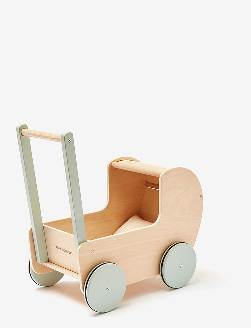 Kid's Concept - Doll pram natural - puppenwagen - nature,light green - 0