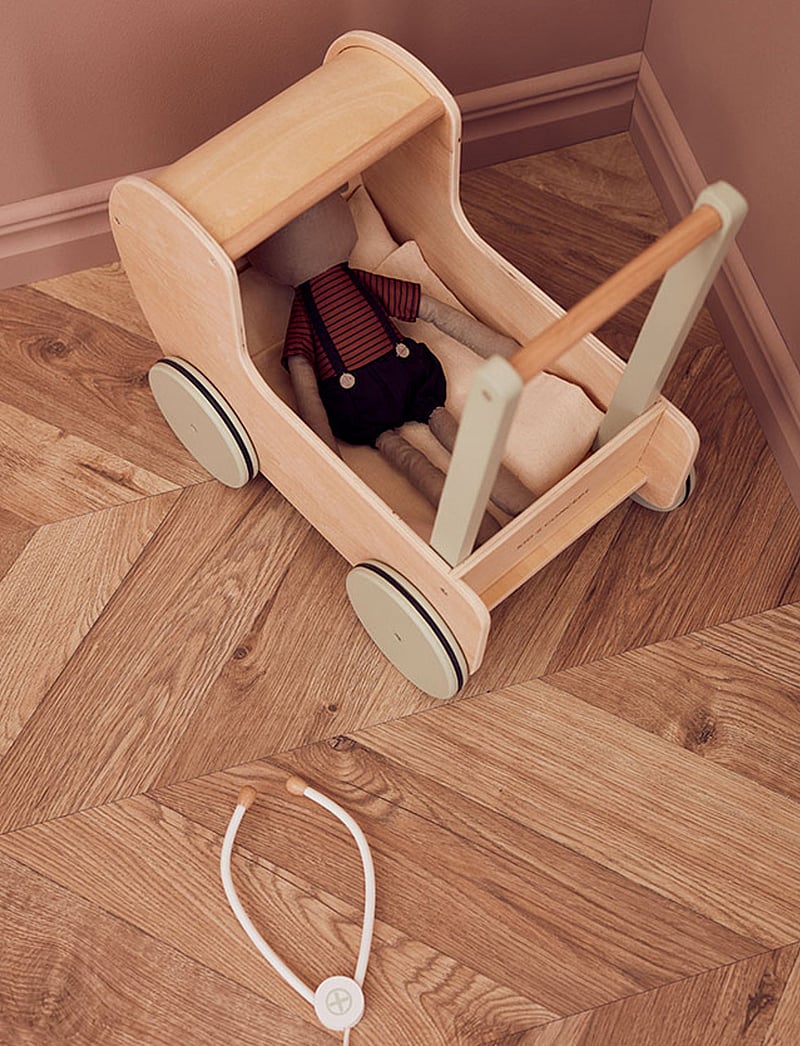 Kid's Concept - Doll pram natural - puppenwagen - nature,light green - 5