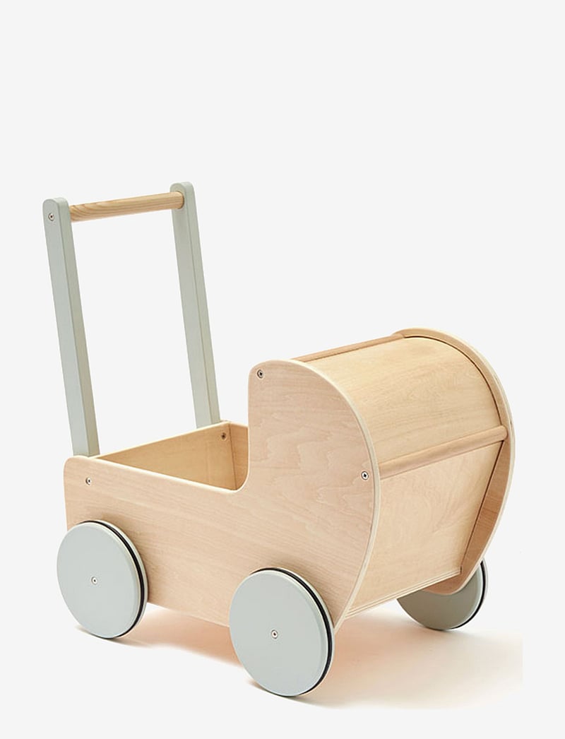 Kid's Concept - Doll pram natural - puppenwagen - nature,light green - 2