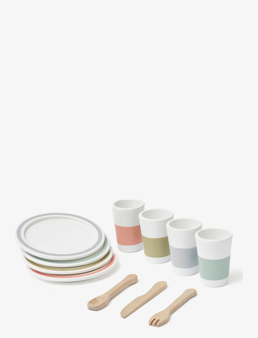 Kid's Concept - Dinnerware 4 play set BISTRO - zubehör für spielzeugküchen - multi - 1