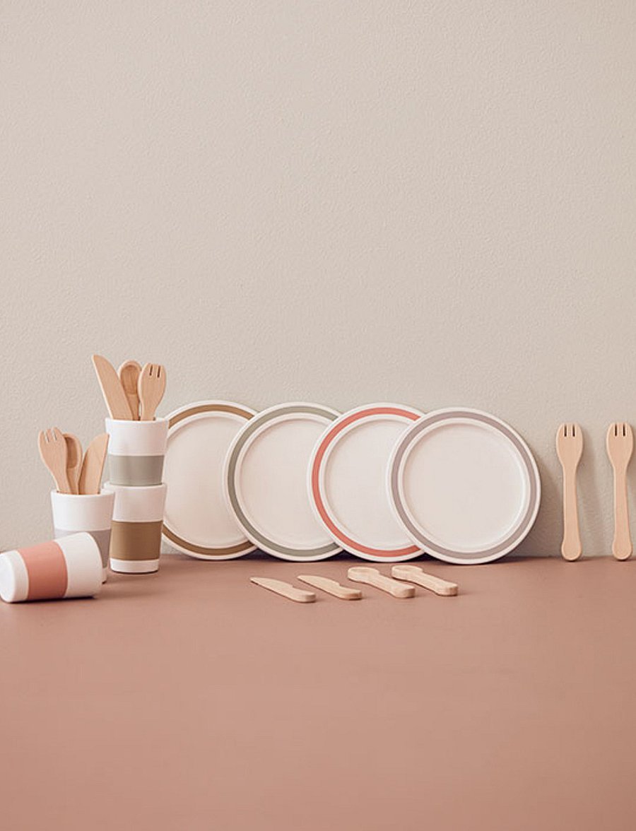 Kid's Concept - Dinnerware 4 play set BISTRO - mänguköögi tarvikud - multi - 2