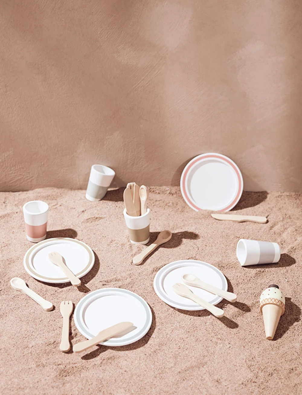 Kid's Concept - Dinnerware 4 play set BISTRO - zubehör für spielzeugküchen - multi - 3