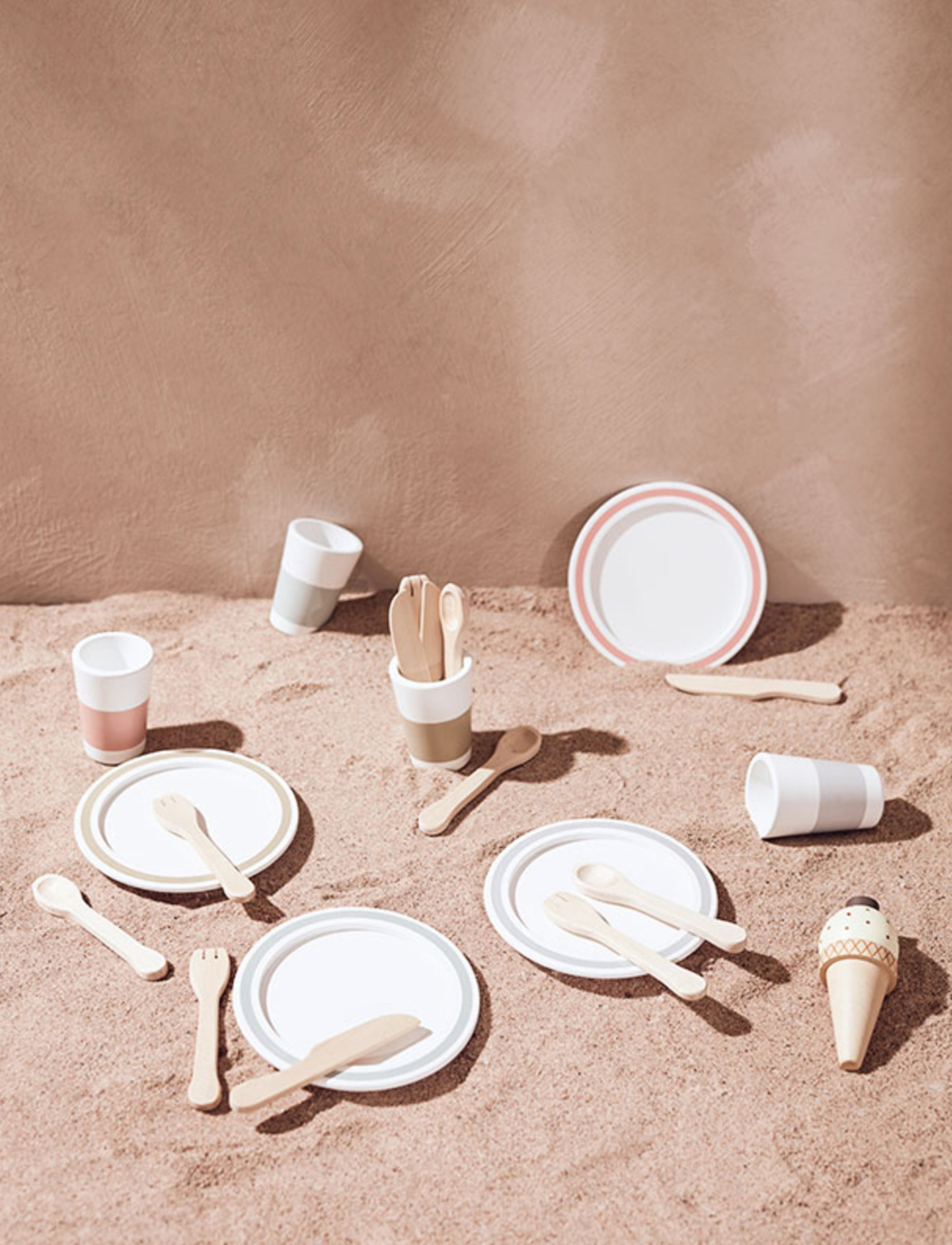 Kid's Concept - Dinnerware 4 play set BISTRO - tilbehør til legekøkkener - multi - 3