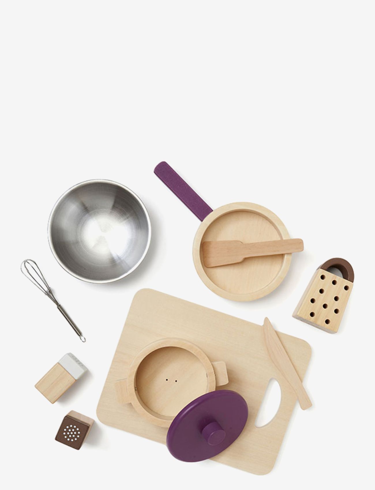 Kid's Concept - Cookware play set BISTRO - leikkikeittiön tarvikkeet - purple,nature - 0