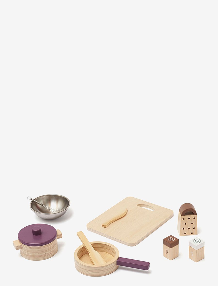Kid's Concept - Cookware play set BISTRO - mänguköögi tarvikud - purple,nature - 1