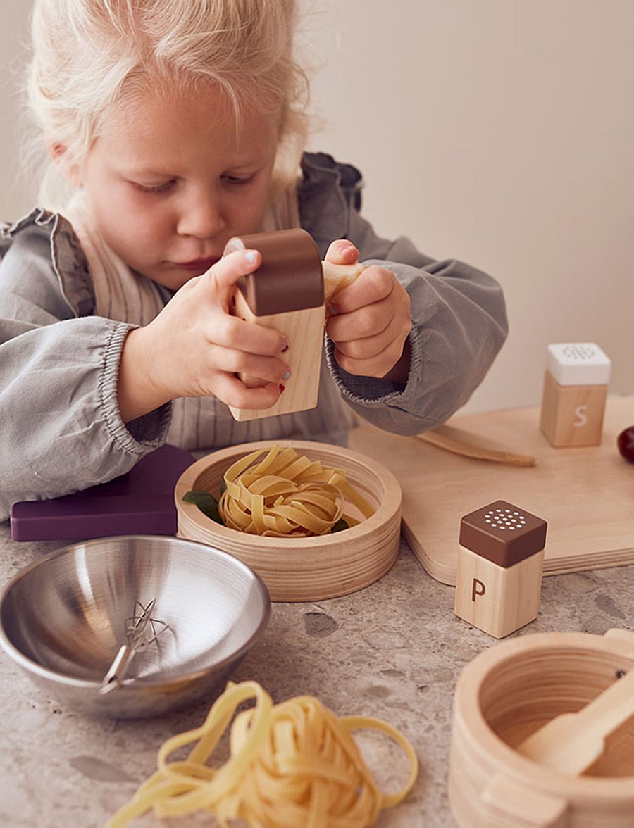 Kid's Concept - Cookware play set BISTRO - mänguköögi tarvikud - purple,nature - 2