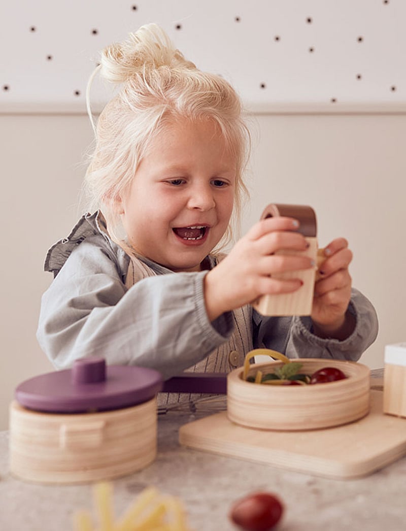 Kid's Concept - Cookware play set BISTRO - mänguköögi tarvikud - purple,nature - 4