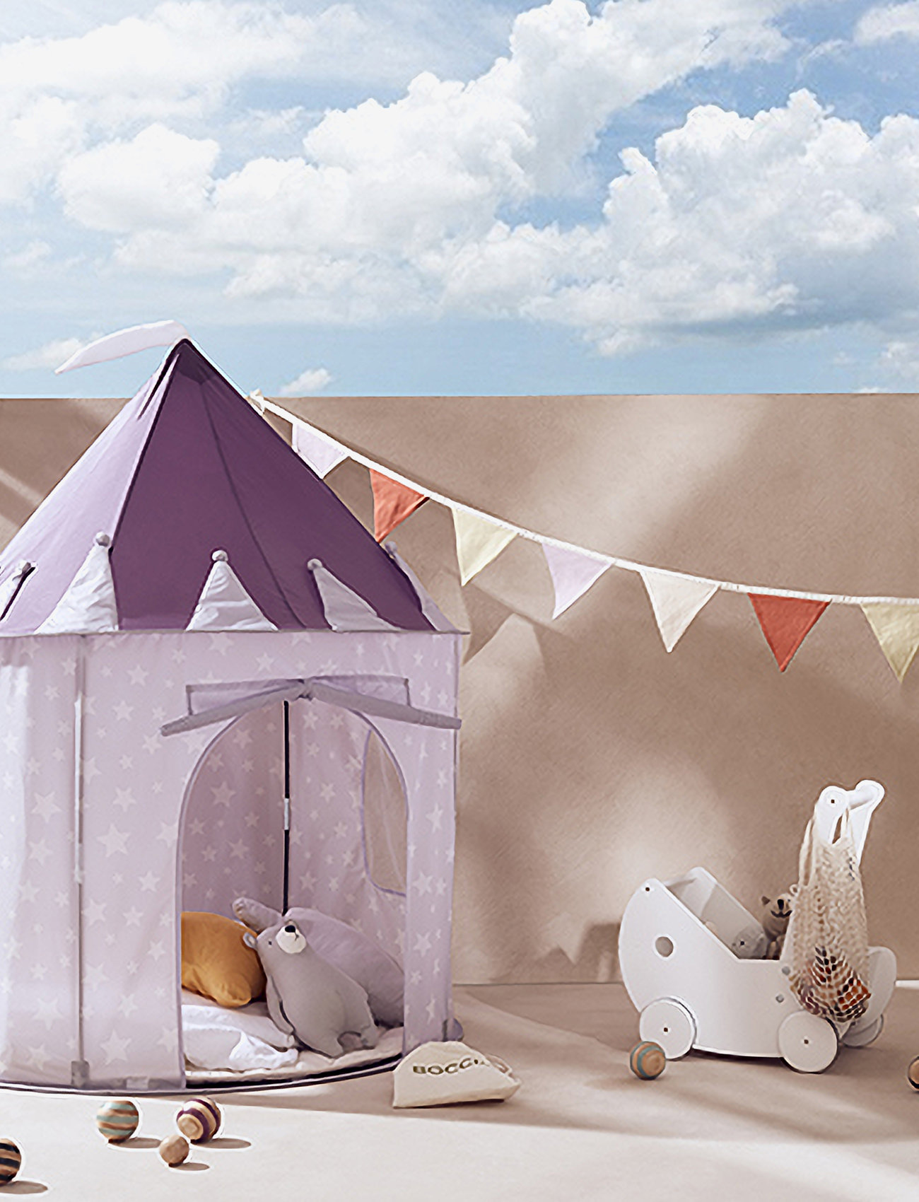 Kid's Concept - Play tent lilac STAR - leketelt - purple - 1