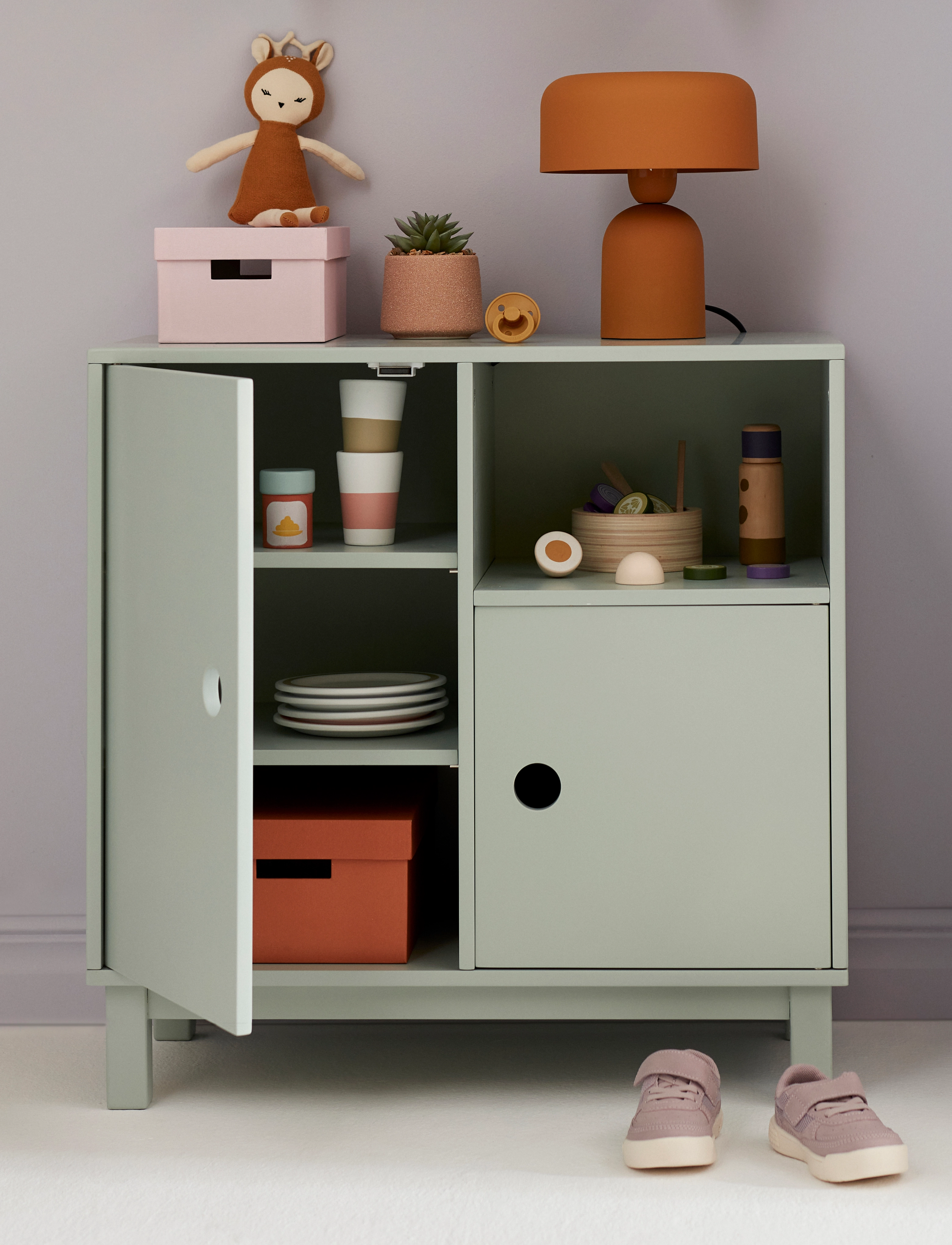Kid's Concept - Cabinet light green STAR - green - 3