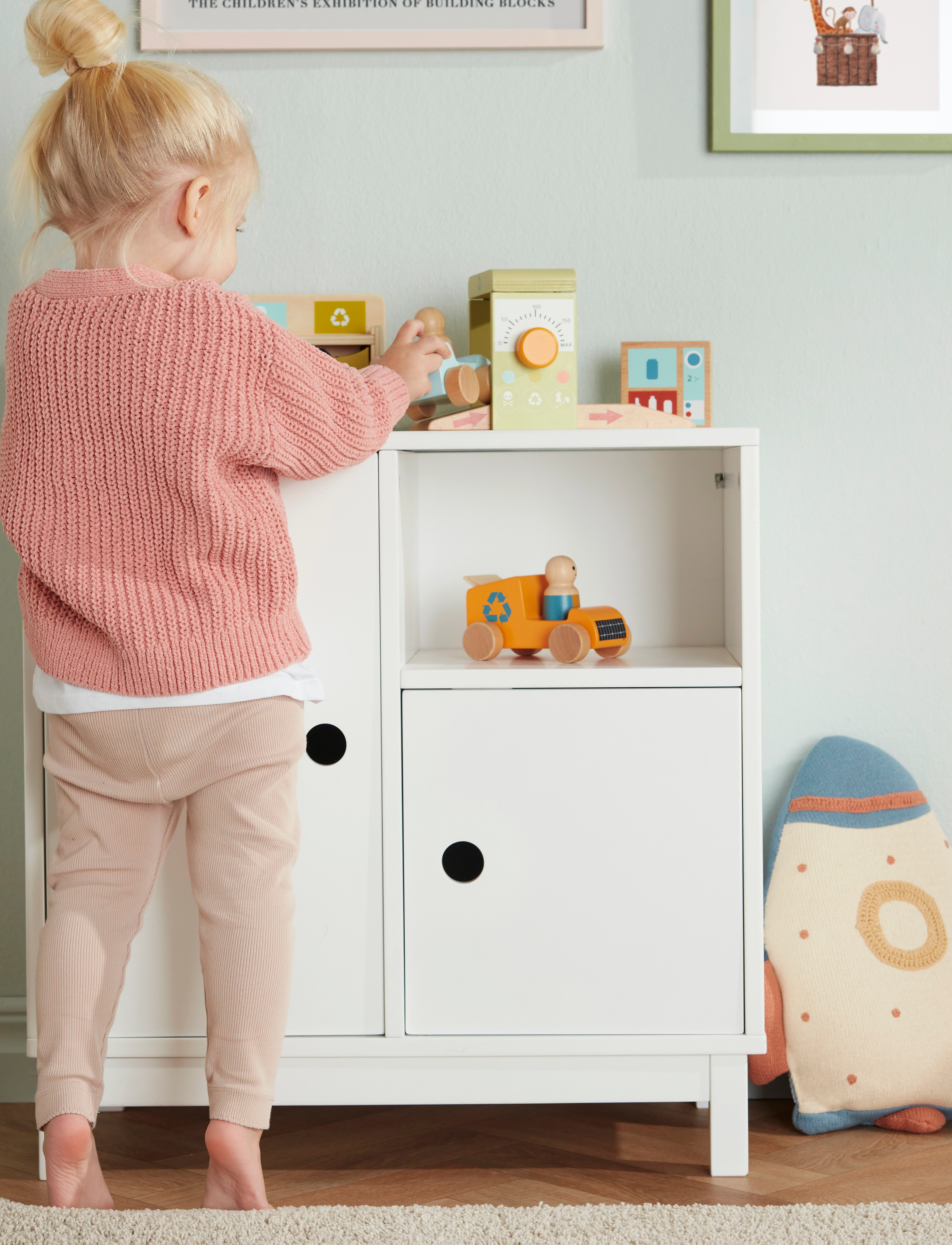 Kid's Concept - Cabinet white STAR - møbler - white - 4